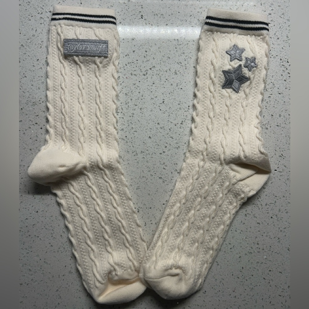 Official Taylor Swift folklore album cardigan socks (NWT) (sold out on TS site)